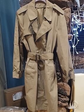 No Label Classic Trench Coat - Khaki
